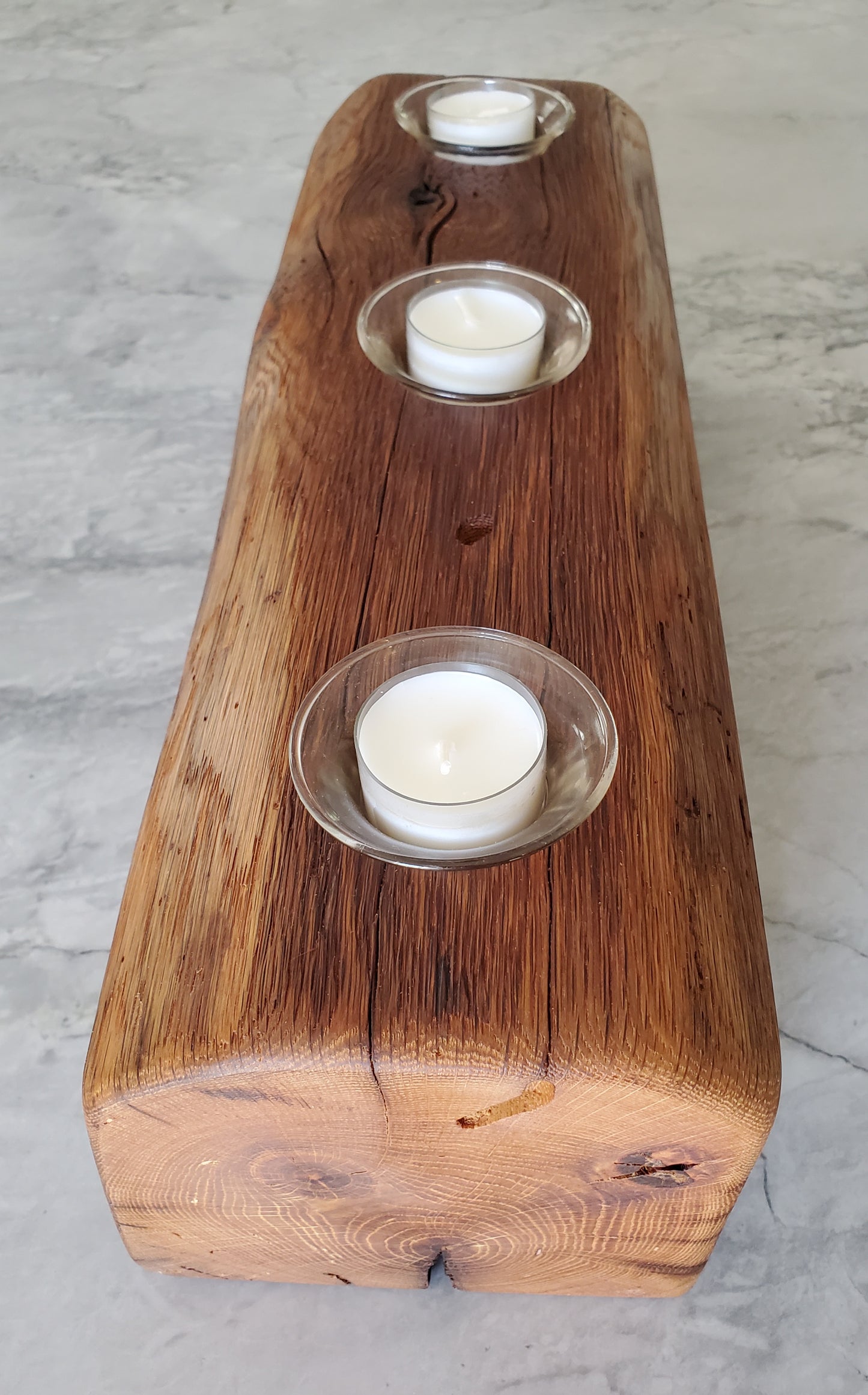 Reclaimed Oak Candle Holder