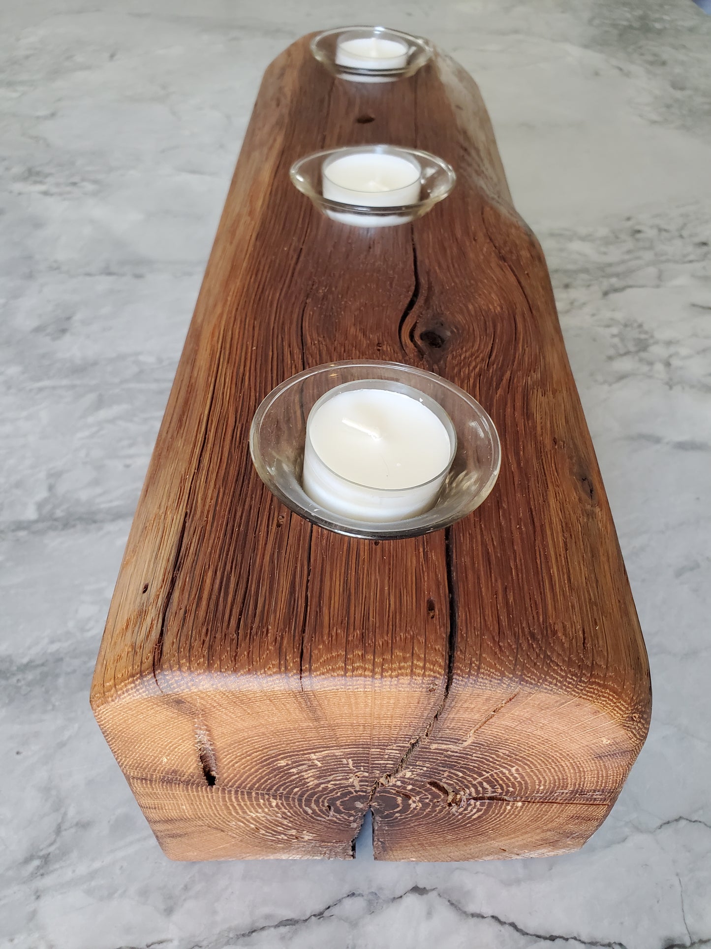 Reclaimed Oak Candle Holder