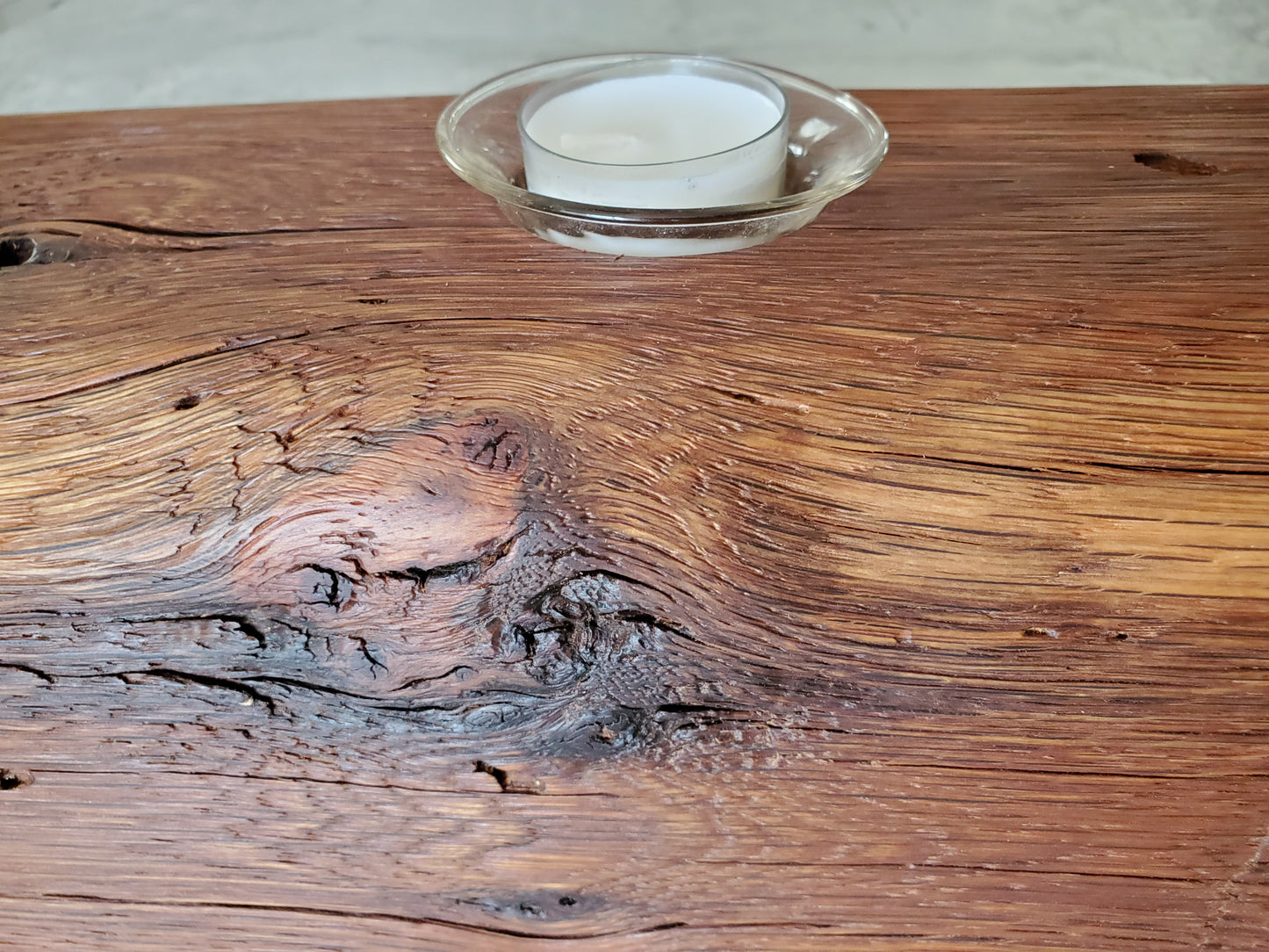 Reclaimed Oak Candle Holder