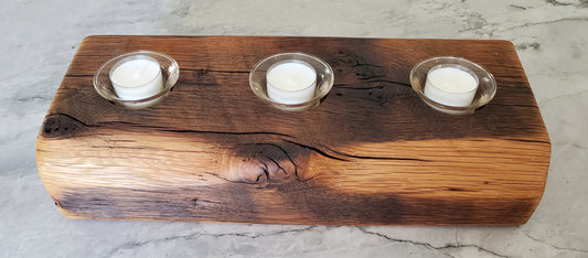 Reclaimed Oak Candle Holder