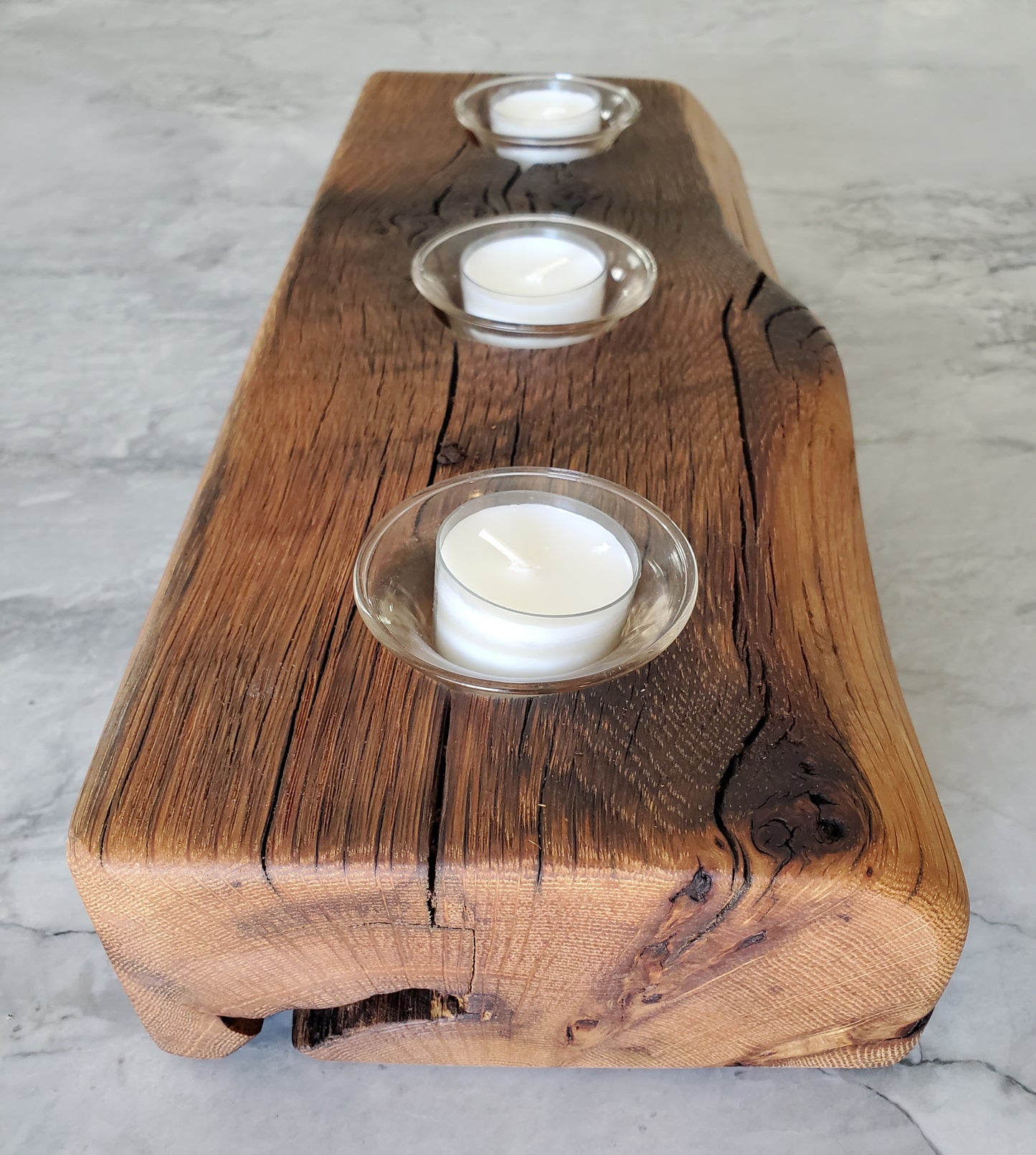 Reclaimed Oak Candle Holder