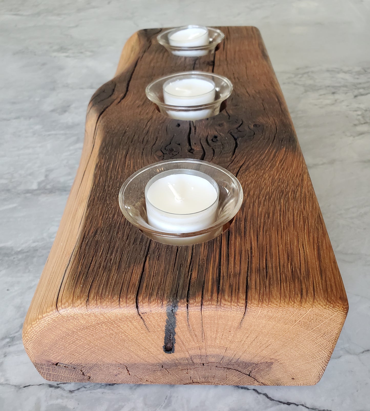 Reclaimed Oak Candle Holder