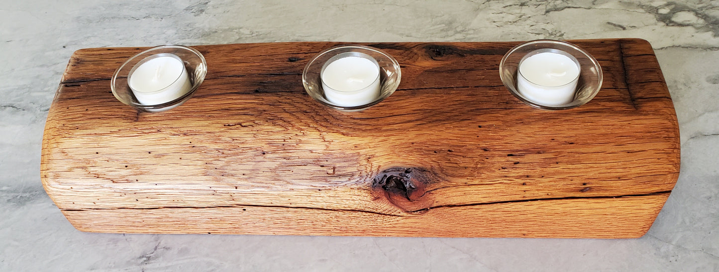 Reclaimed Oak Candle Holder