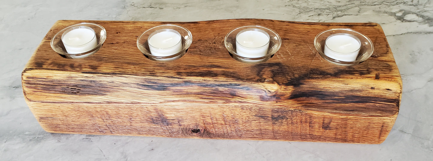 Reclaimed Oak Candle Holder