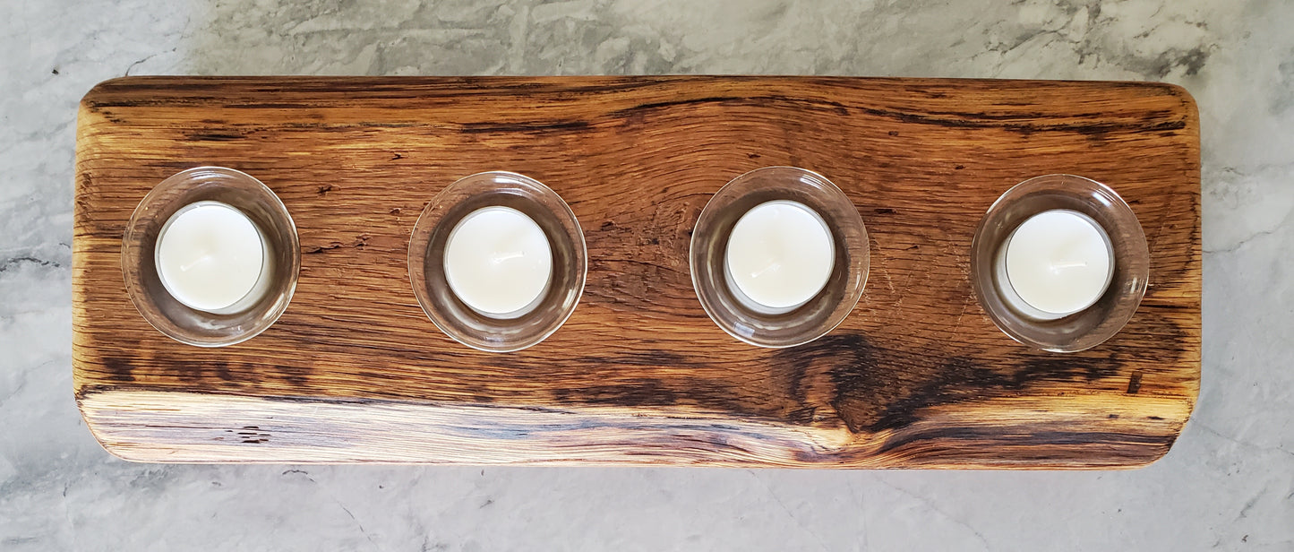 Reclaimed Oak Candle Holder