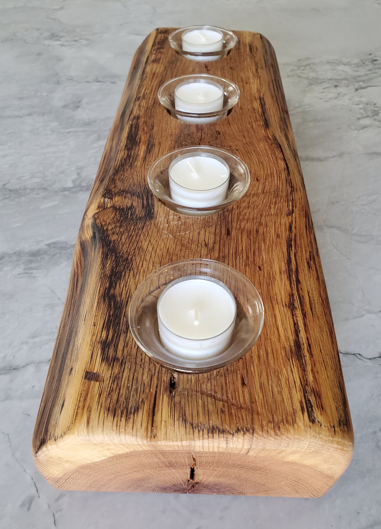 Reclaimed Oak Candle Holder