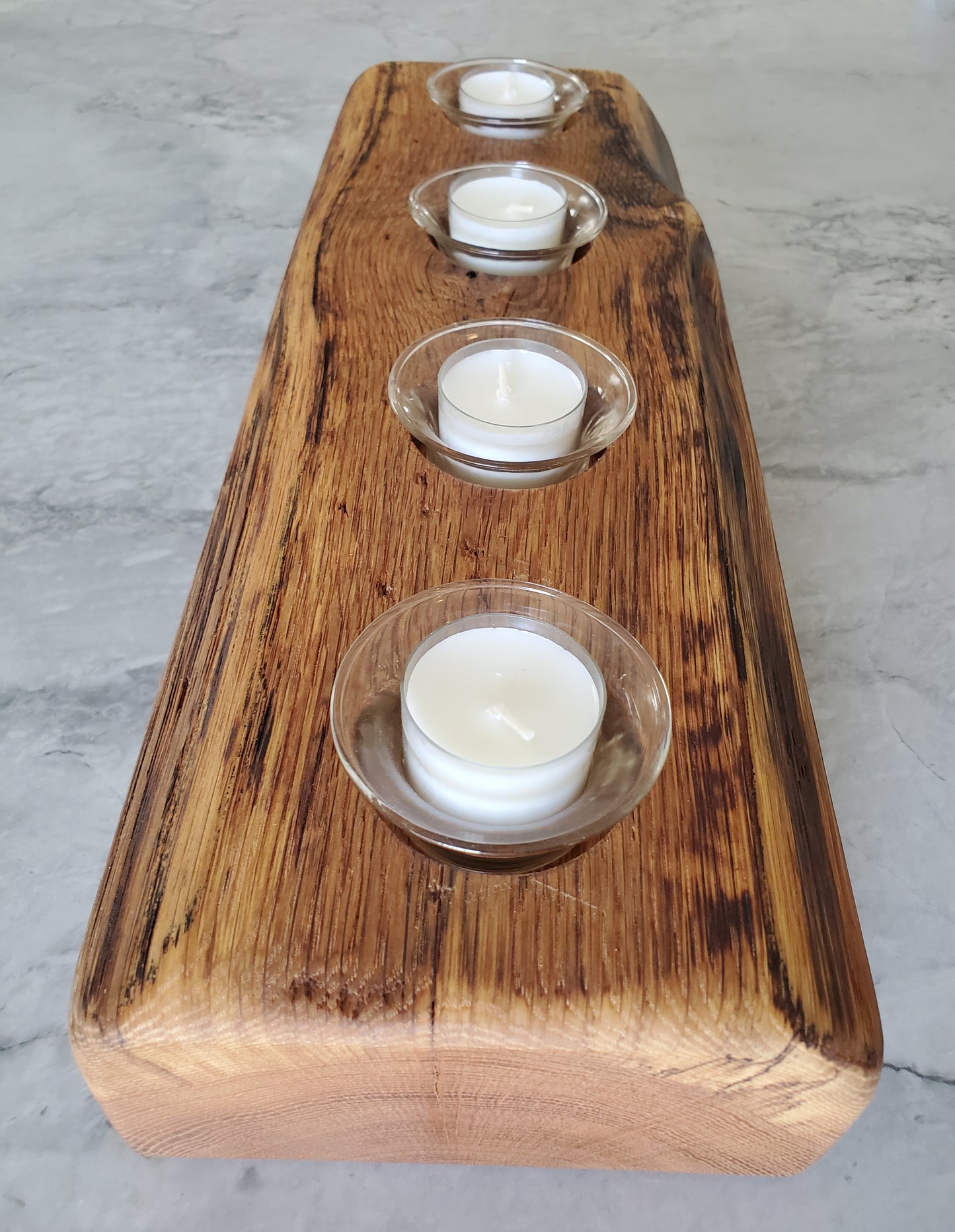 Reclaimed Oak Candle Holder