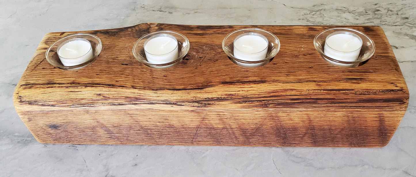 Reclaimed Oak Candle Holder