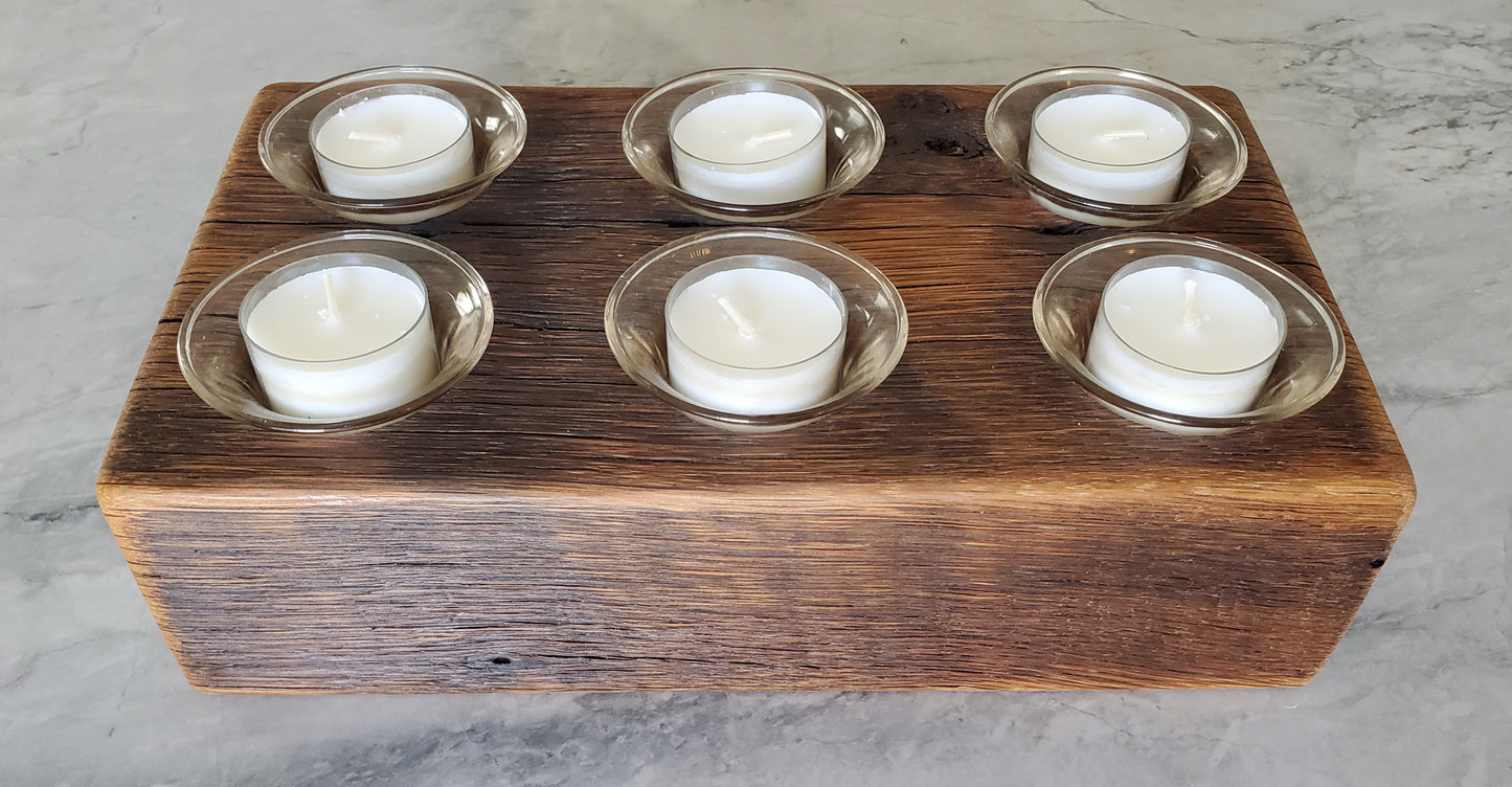 Reclaimed Oak Candle Holder