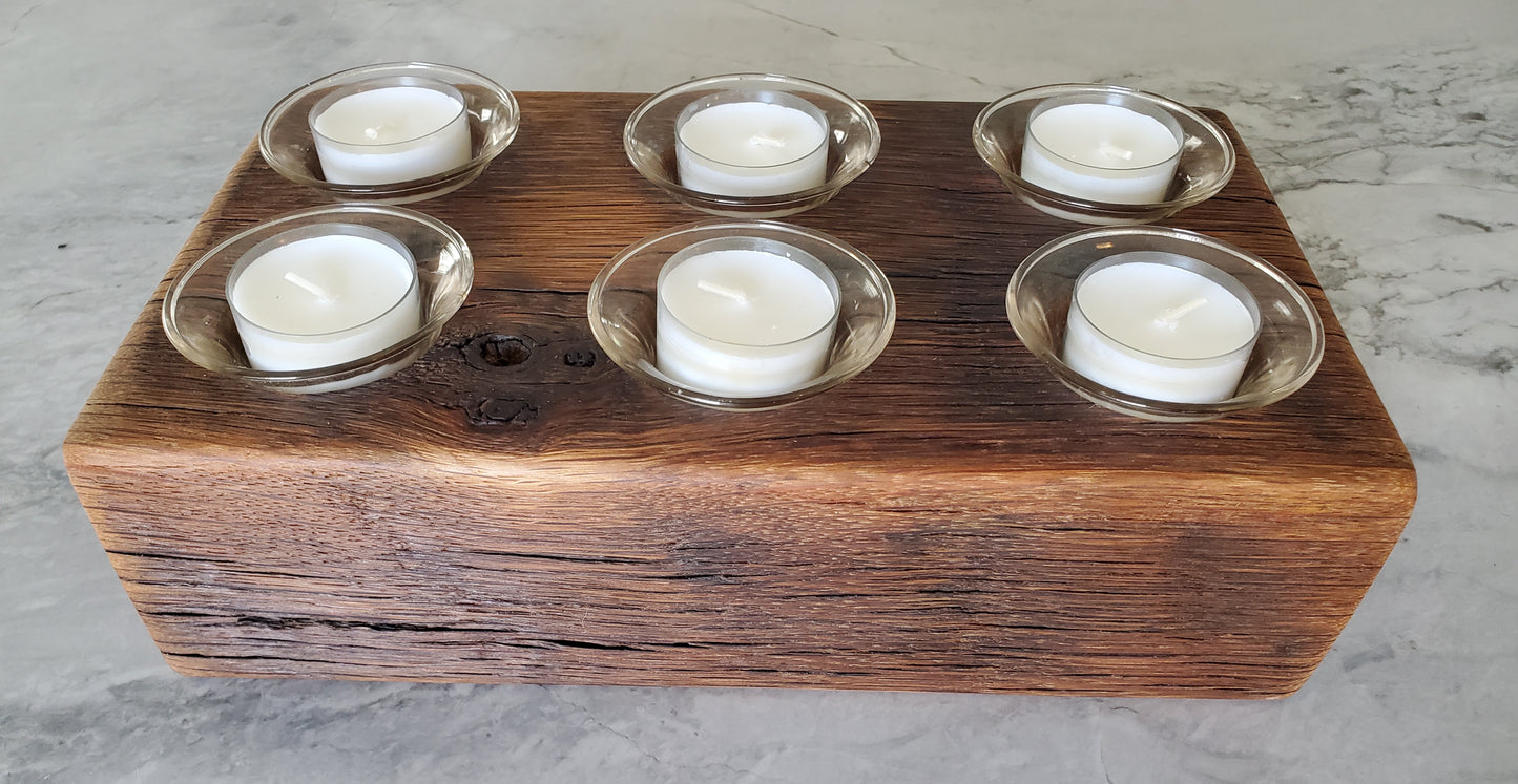 Reclaimed Oak Candle Holder