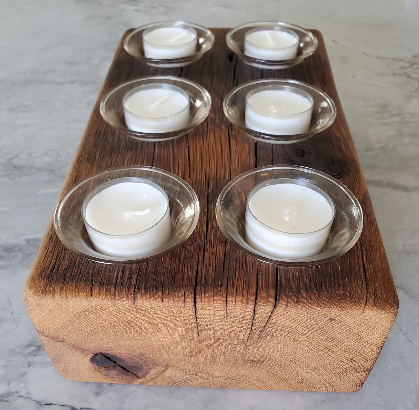 Reclaimed Oak Candle Holder