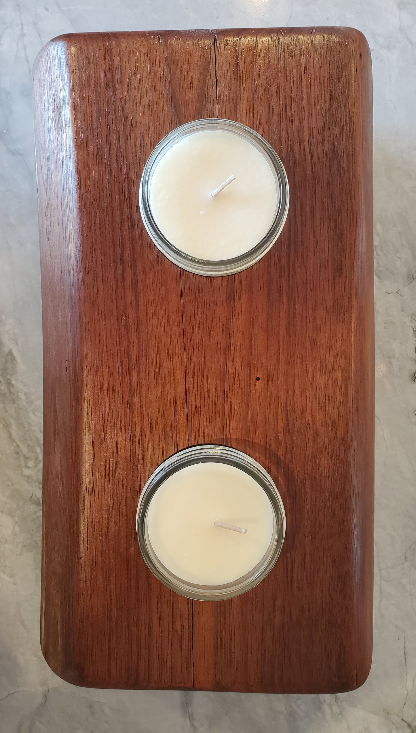 River Salvaged Black Walnut Candle Holder