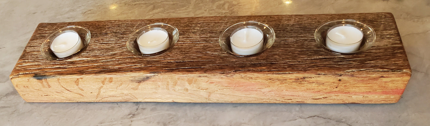 Reclaimed Oak Candle Holder