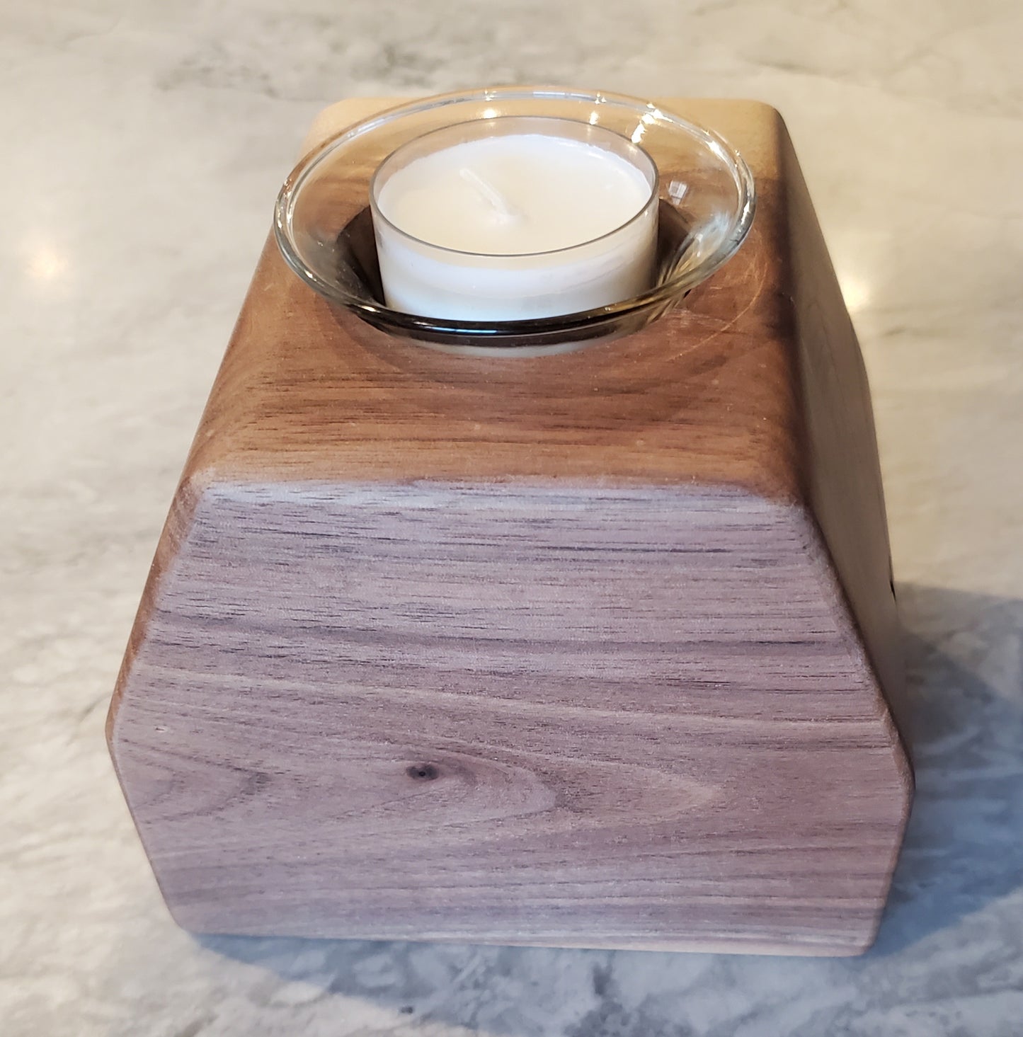 3pc Black Walnut Candle Docks