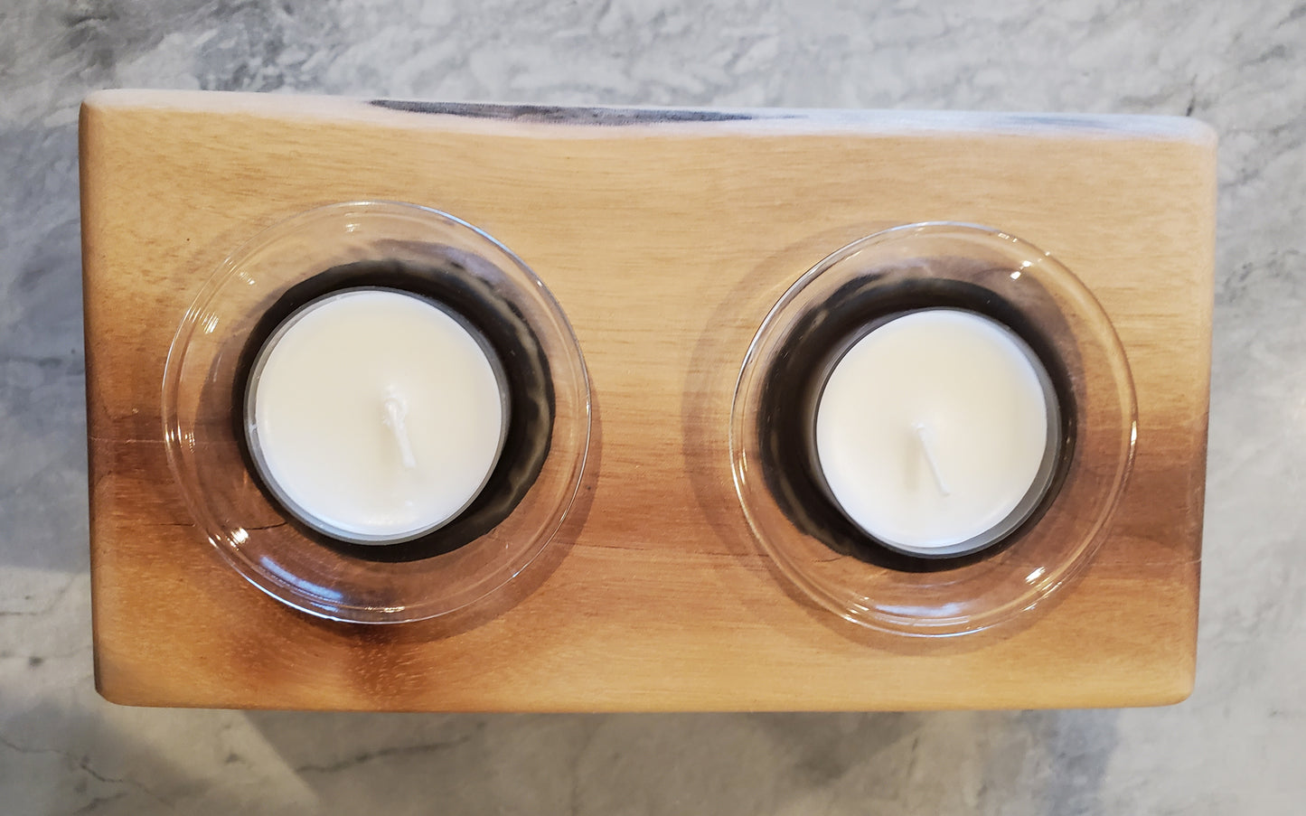 3pc Black Walnut Candle Docks