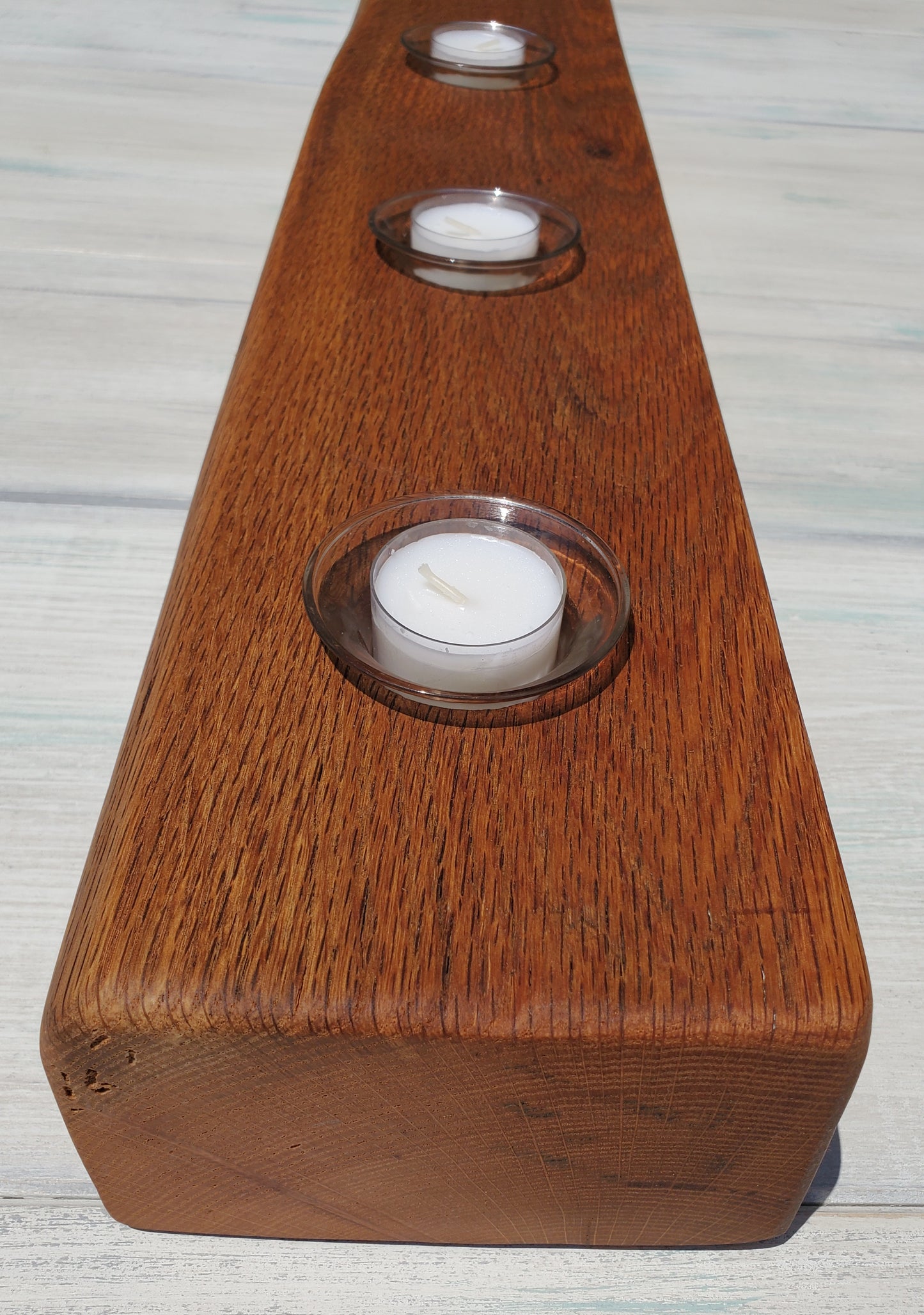 Reclaimed Oak Centerpiece Candle Holder