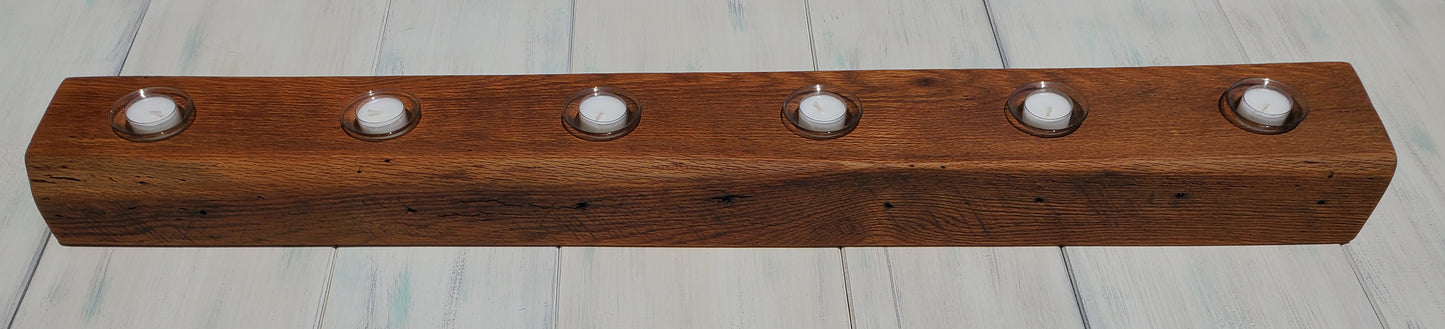 Reclaimed Oak Centerpiece Candle Holder