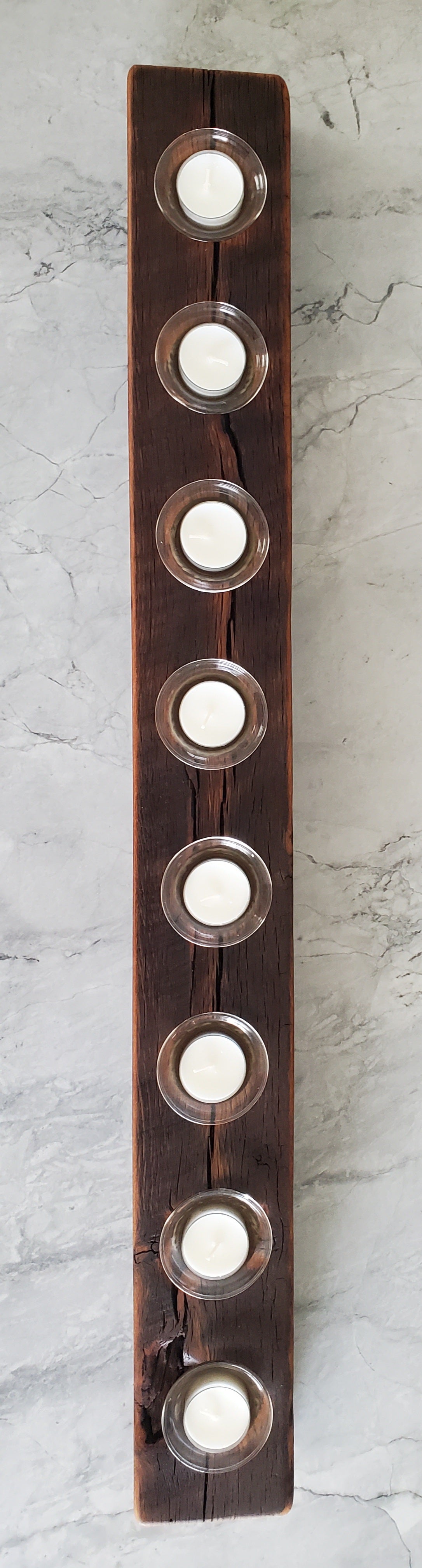 Reclaimed Oak Centerpiece Candle Holder