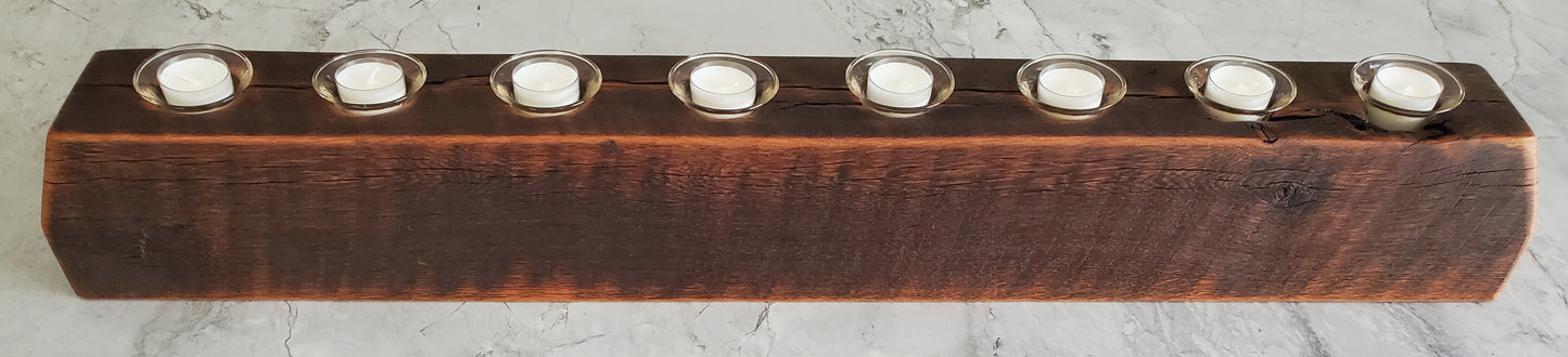 Reclaimed Oak Centerpiece Candle Holder