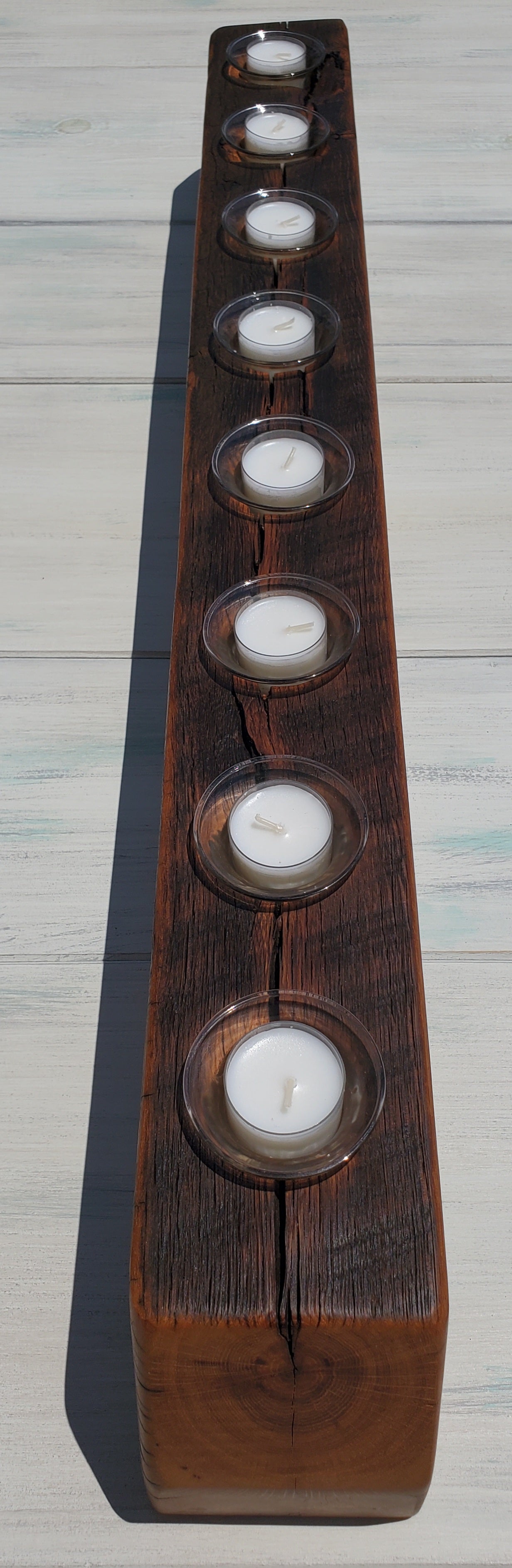 Reclaimed Oak Centerpiece Candle Holder