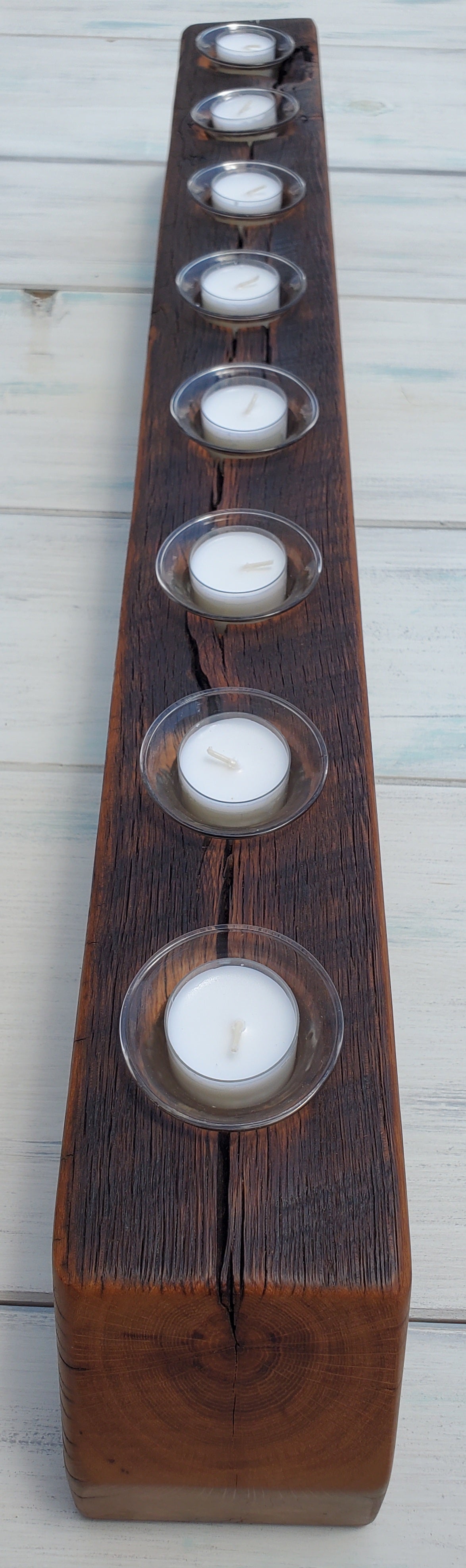 Reclaimed Oak Centerpiece Candle Holder