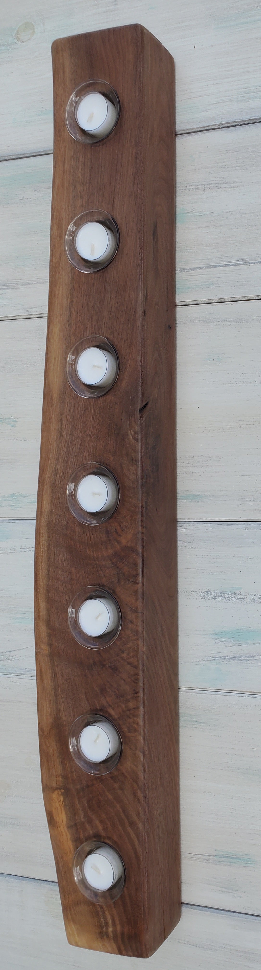 Reclaimed Black Walnut Centerpiece Candle Holder