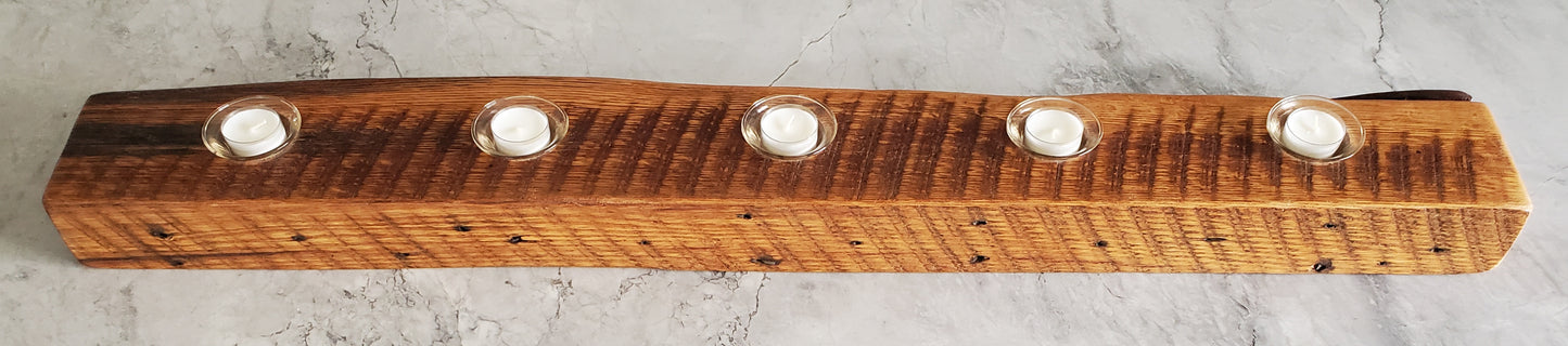 Reclaimed Oak Centerpiece  Candle Holder