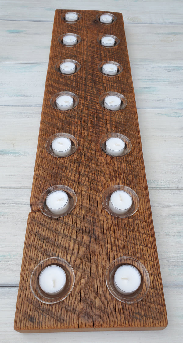 Reclaimed Oak Centerpiece Candle Holder