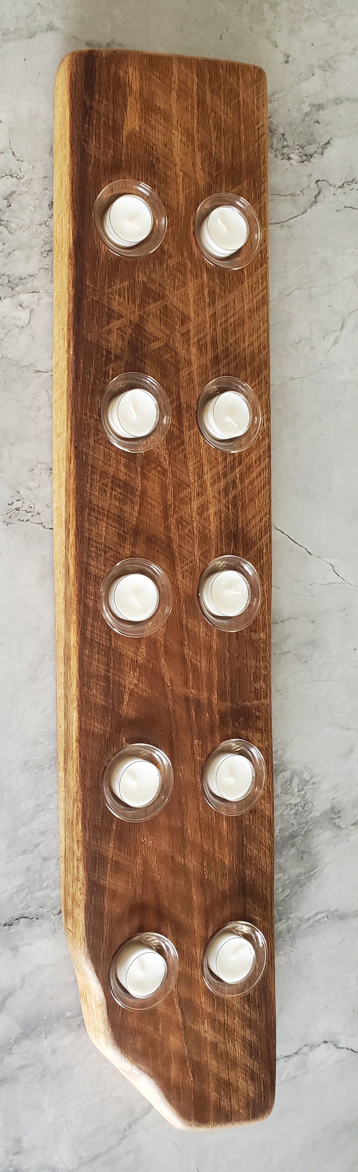 Reclaimed Oak Centerpiece Candle Holder