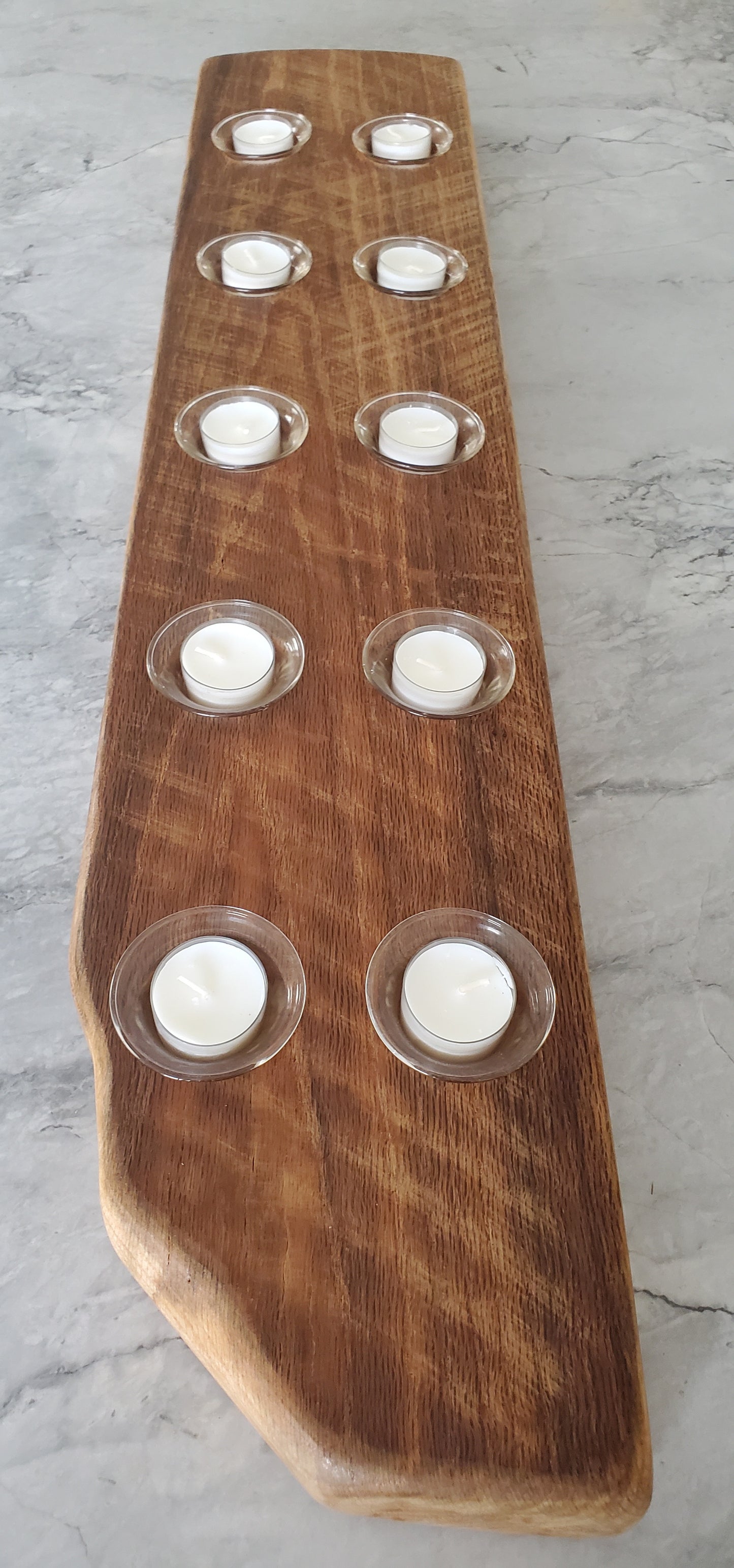 Reclaimed Oak Centerpiece Candle Holder