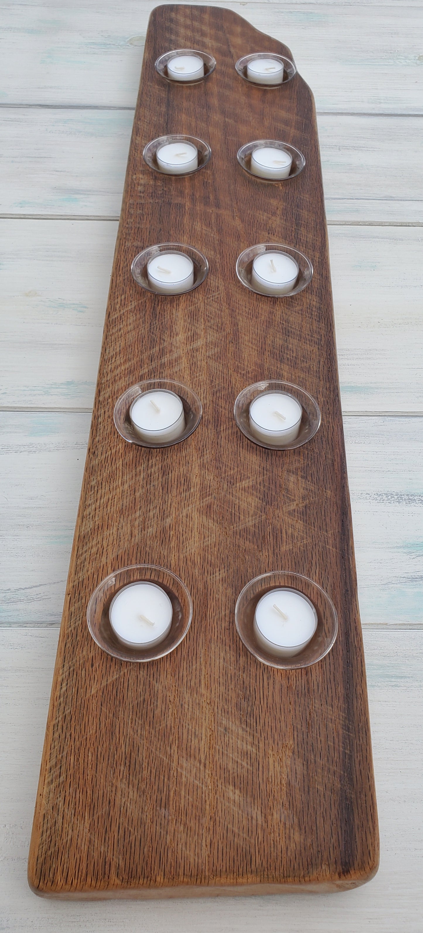 Reclaimed Oak Centerpiece Candle Holder