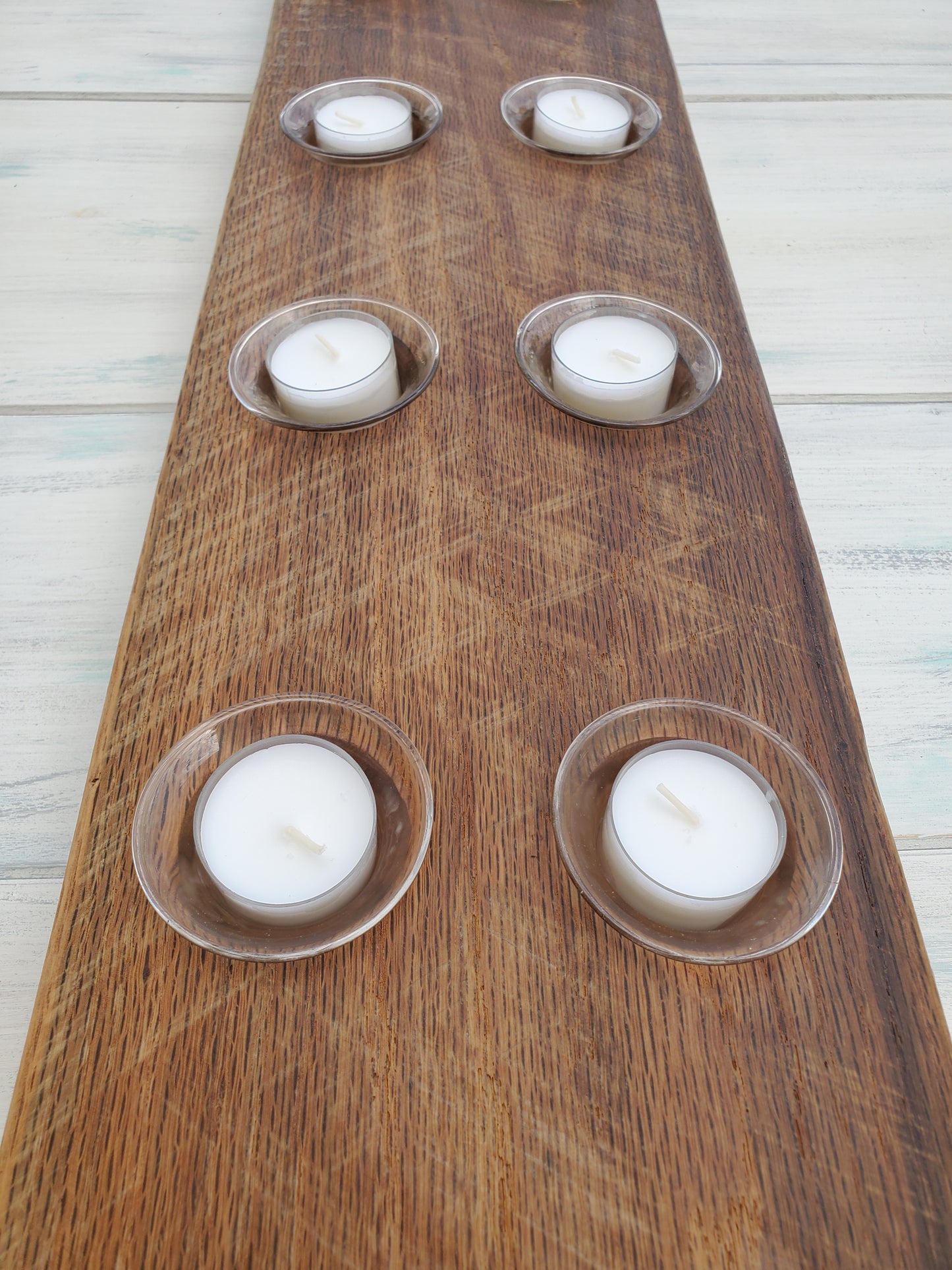 Reclaimed Oak Centerpiece Candle Holder