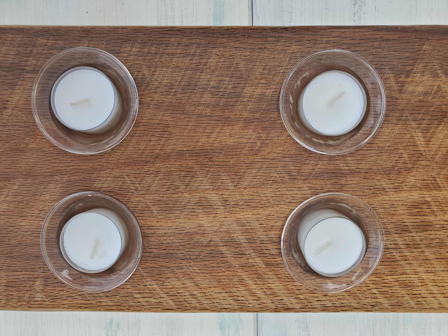 Reclaimed Oak Centerpiece Candle Holder