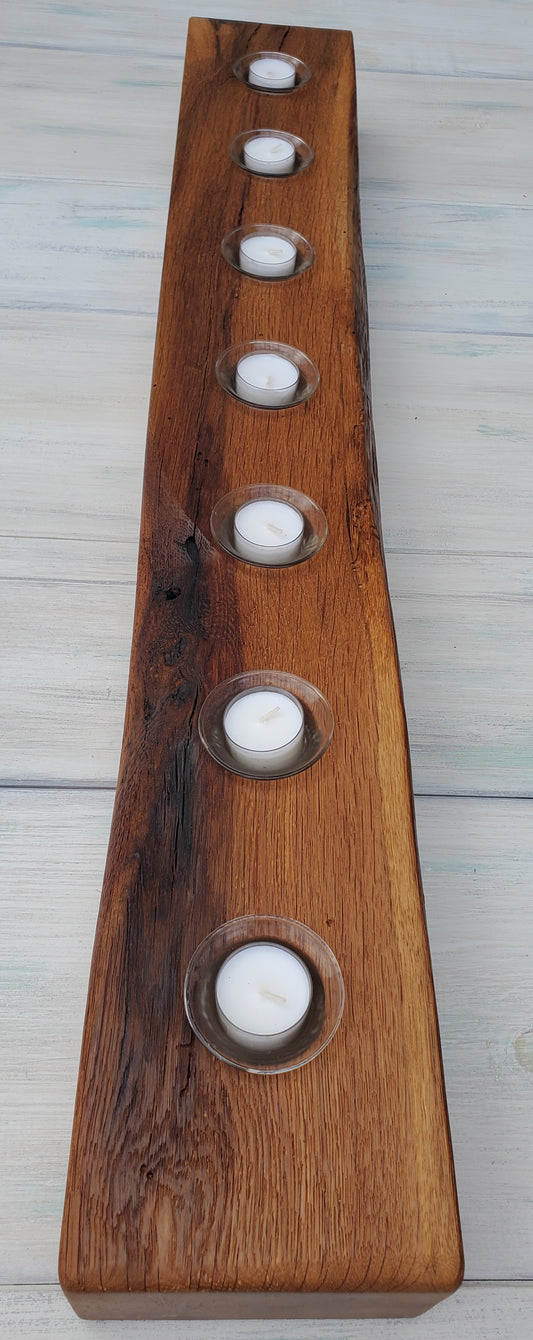 Reclaimed Oak Centerpiece Candle Holder