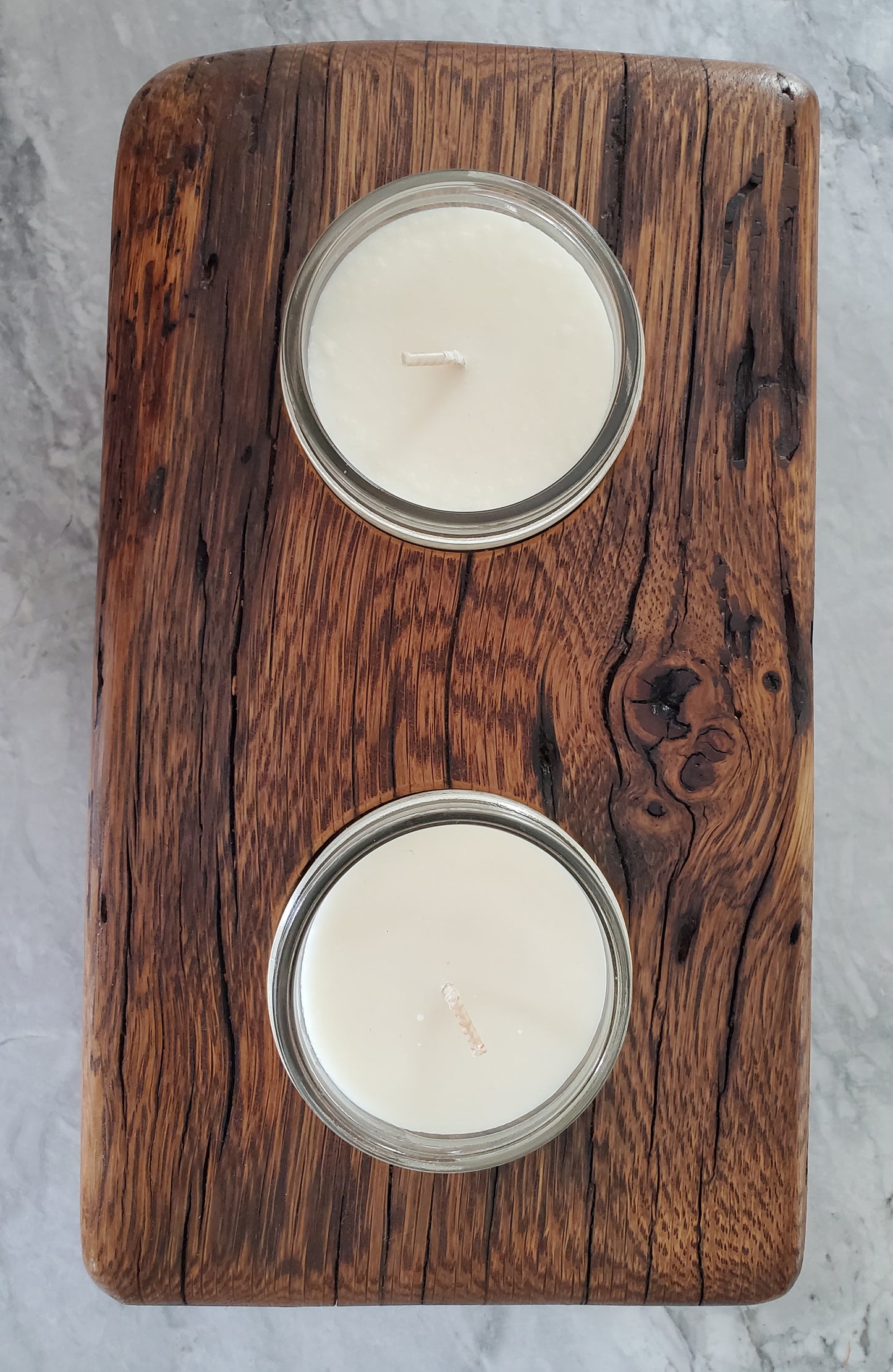 Reclaimed Oak Candle Holder