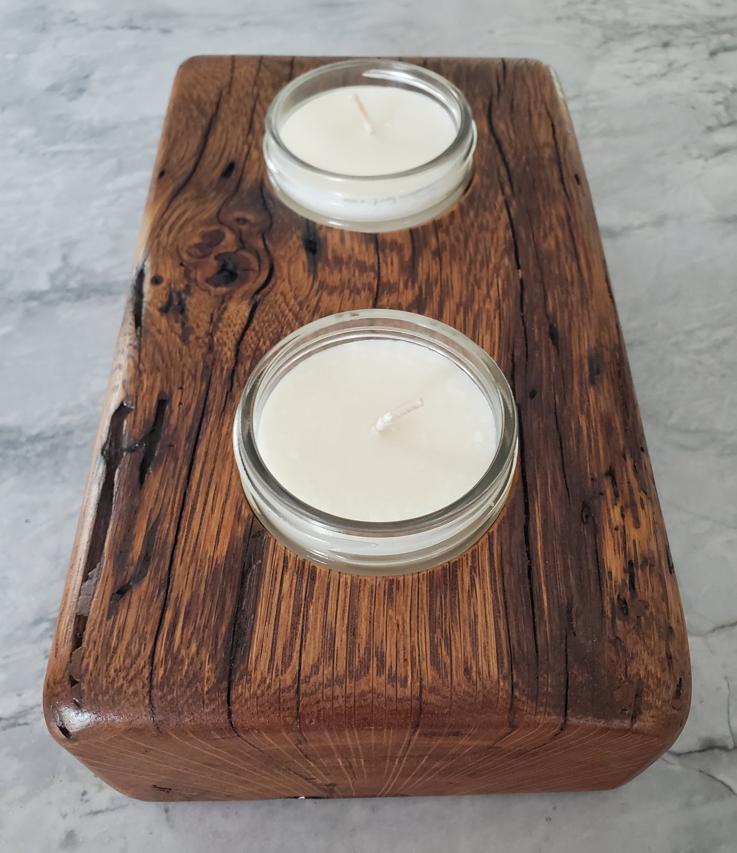 Reclaimed Oak Candle Holder