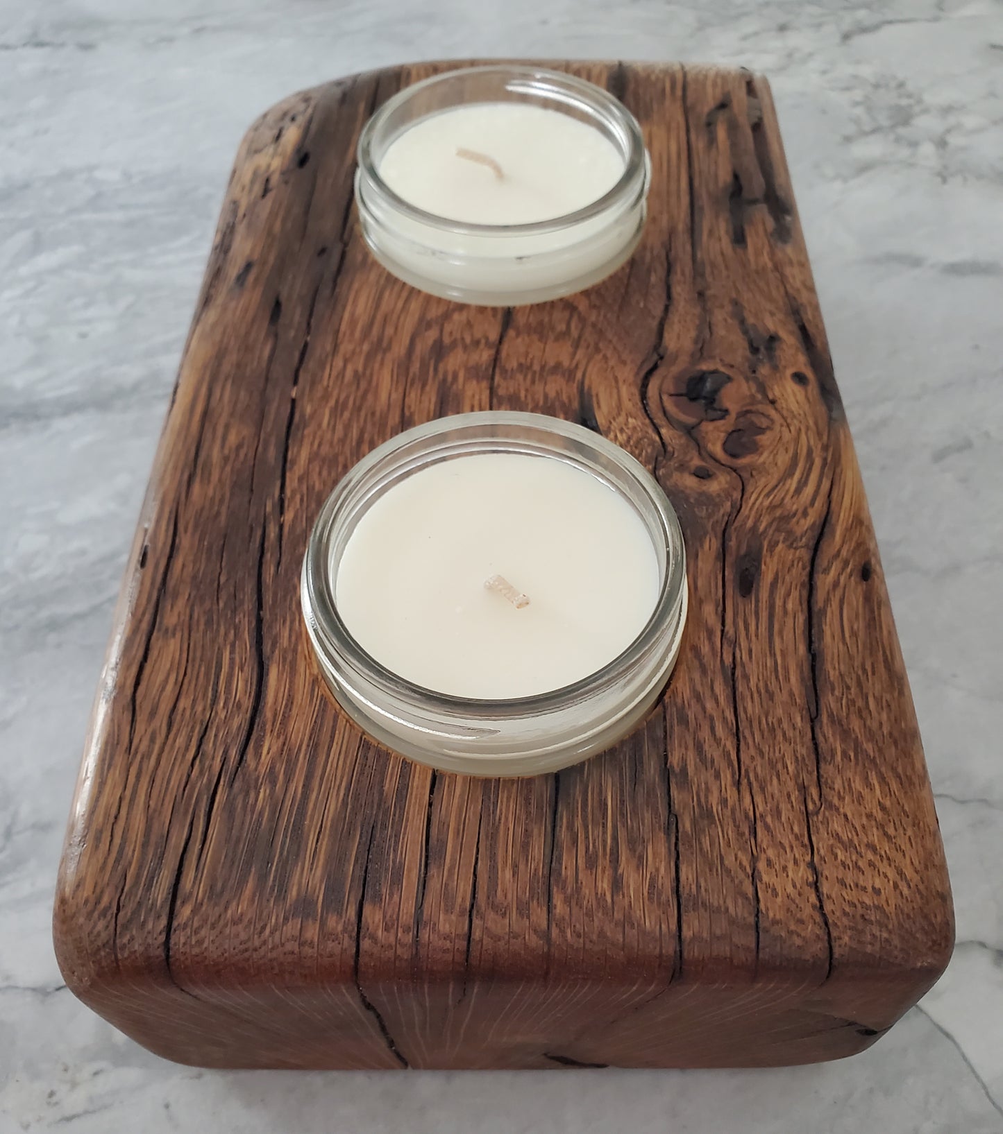 Reclaimed Oak Candle Holder