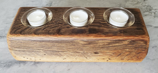 Reclaimed Oak Candle Holder