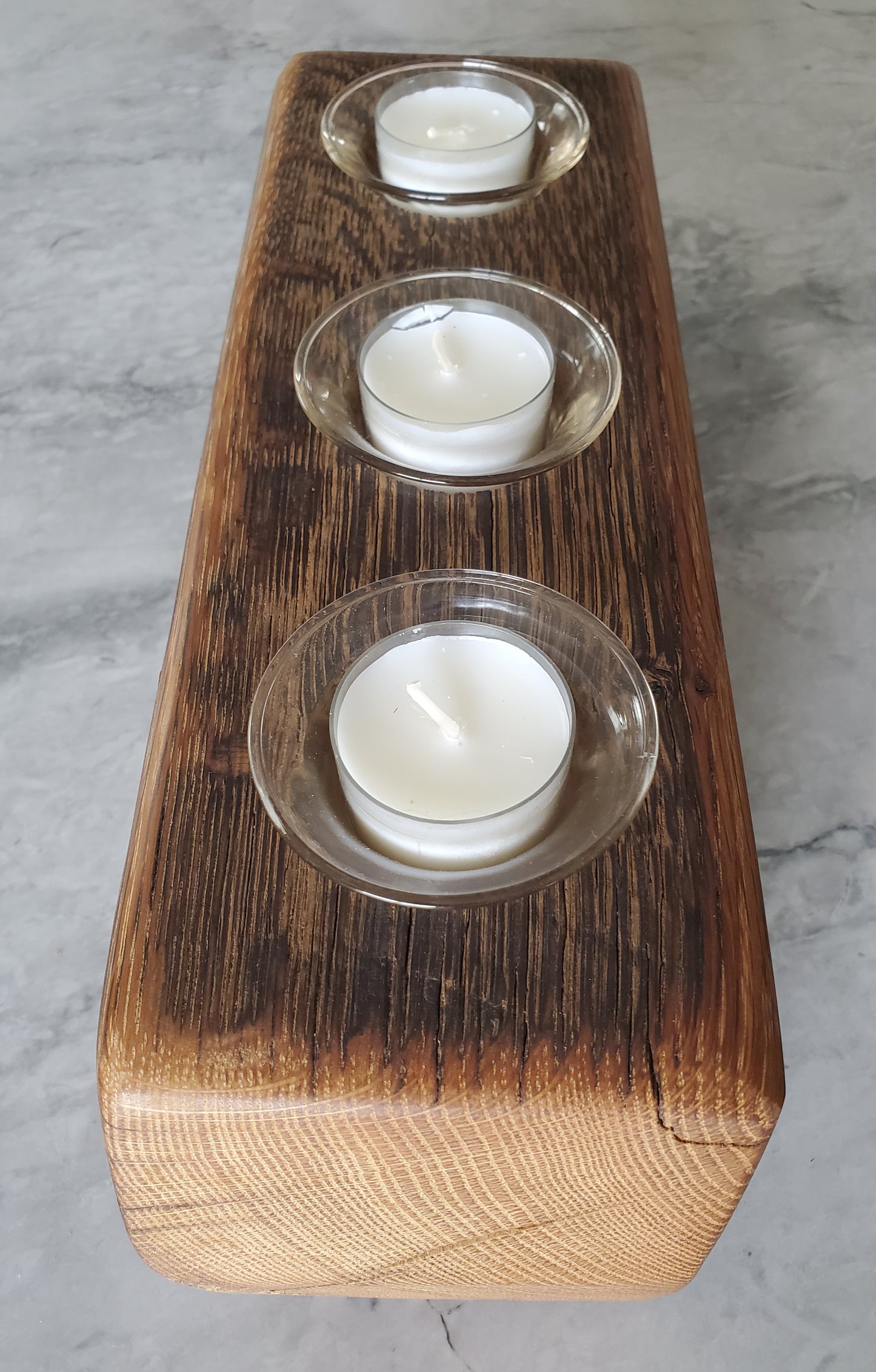 Reclaimed Oak Candle Holder