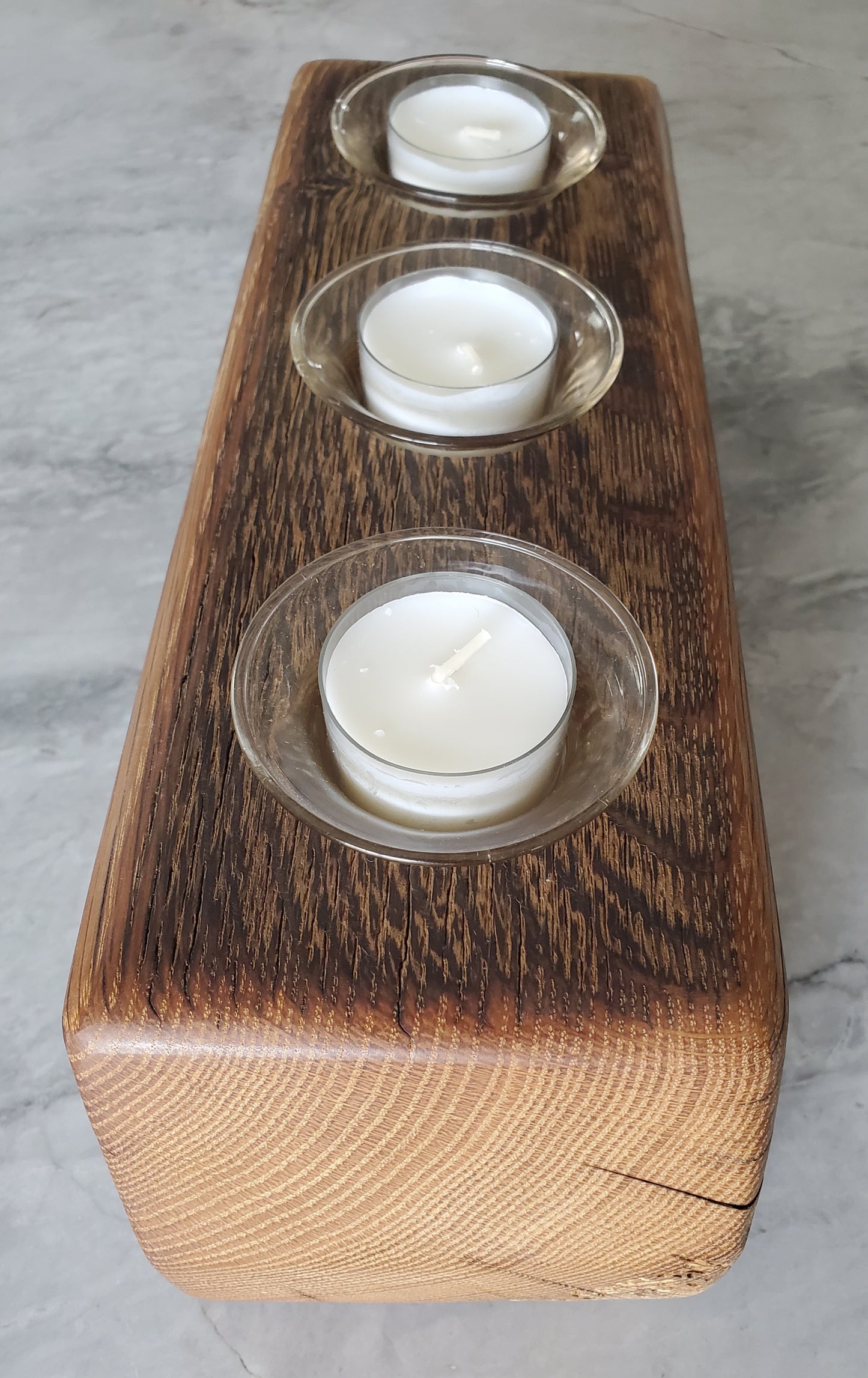 Reclaimed Oak Candle Holder