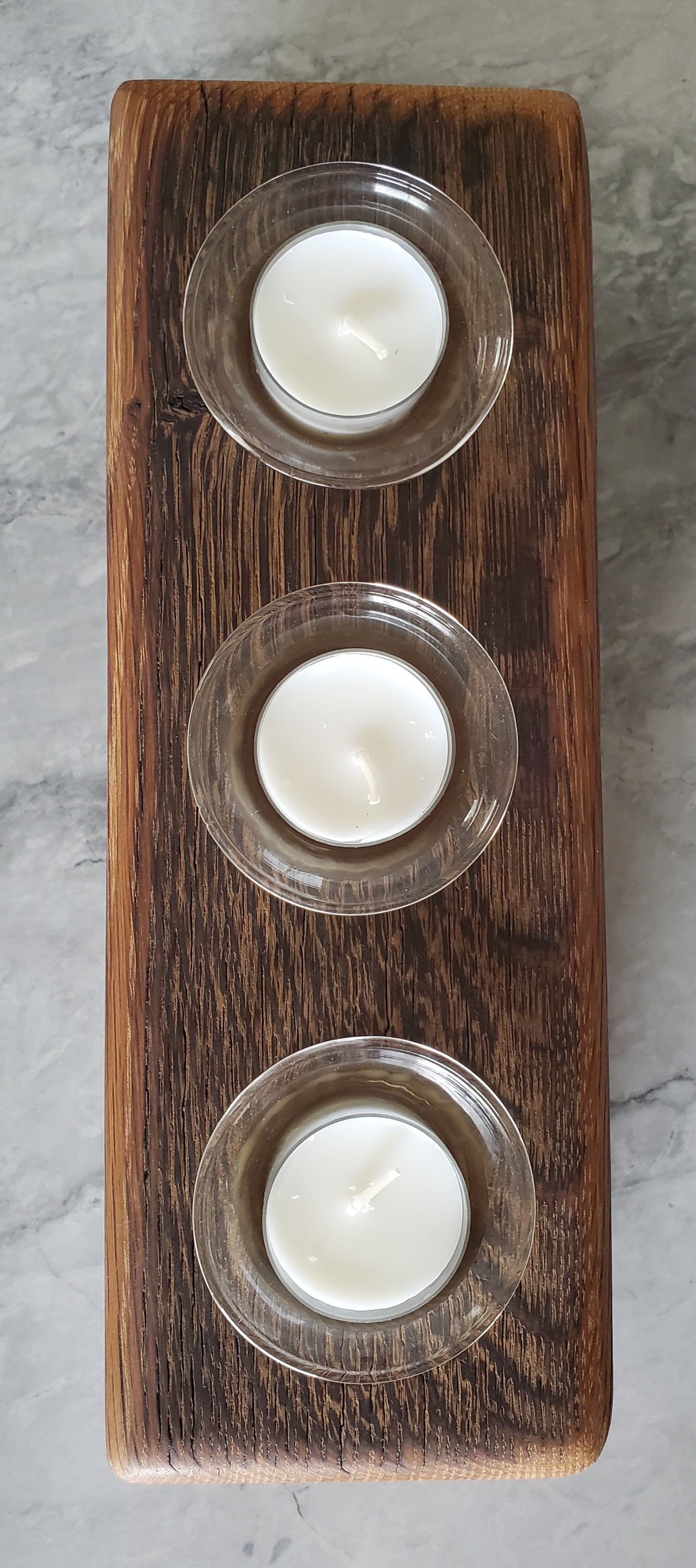 Reclaimed Oak Candle Holder