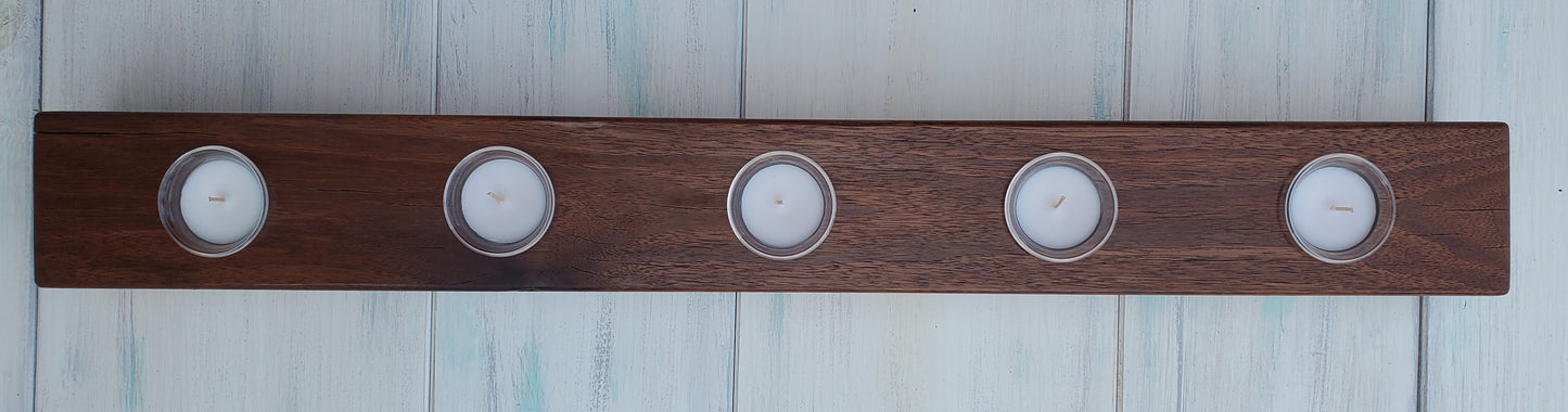 Reclaimed Black Walnut Candle Holder