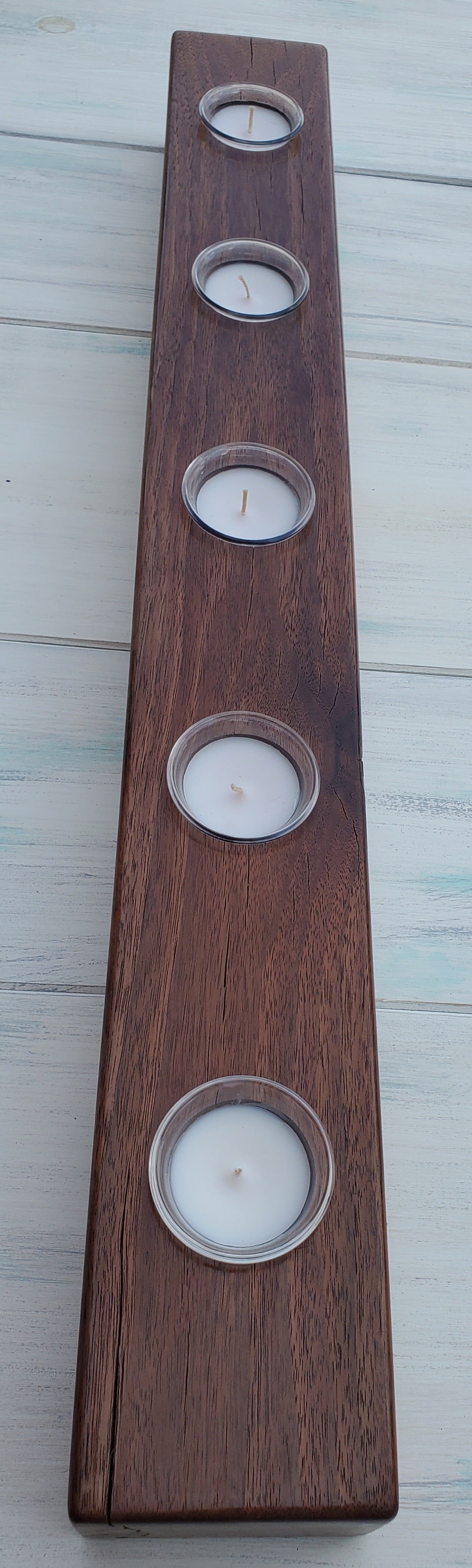 Reclaimed Black Walnut Candle Holder