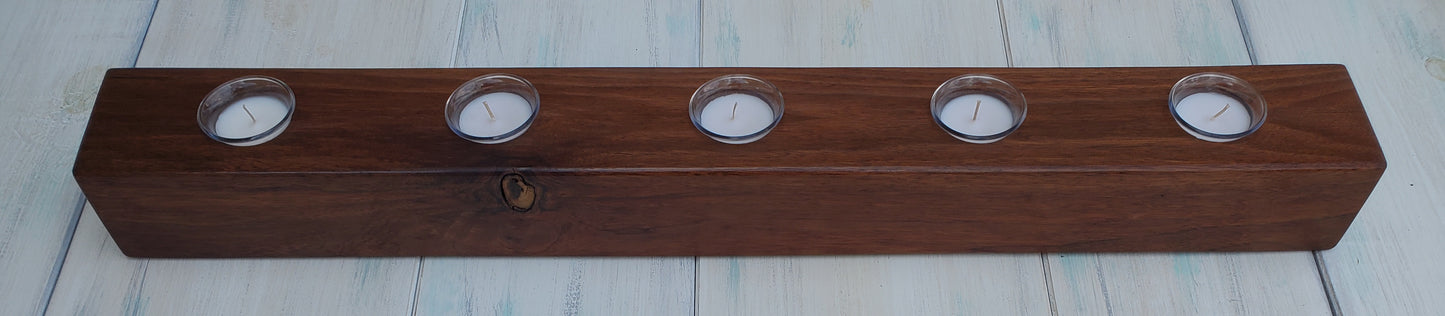 Reclaimed Black Walnut Candle Holder