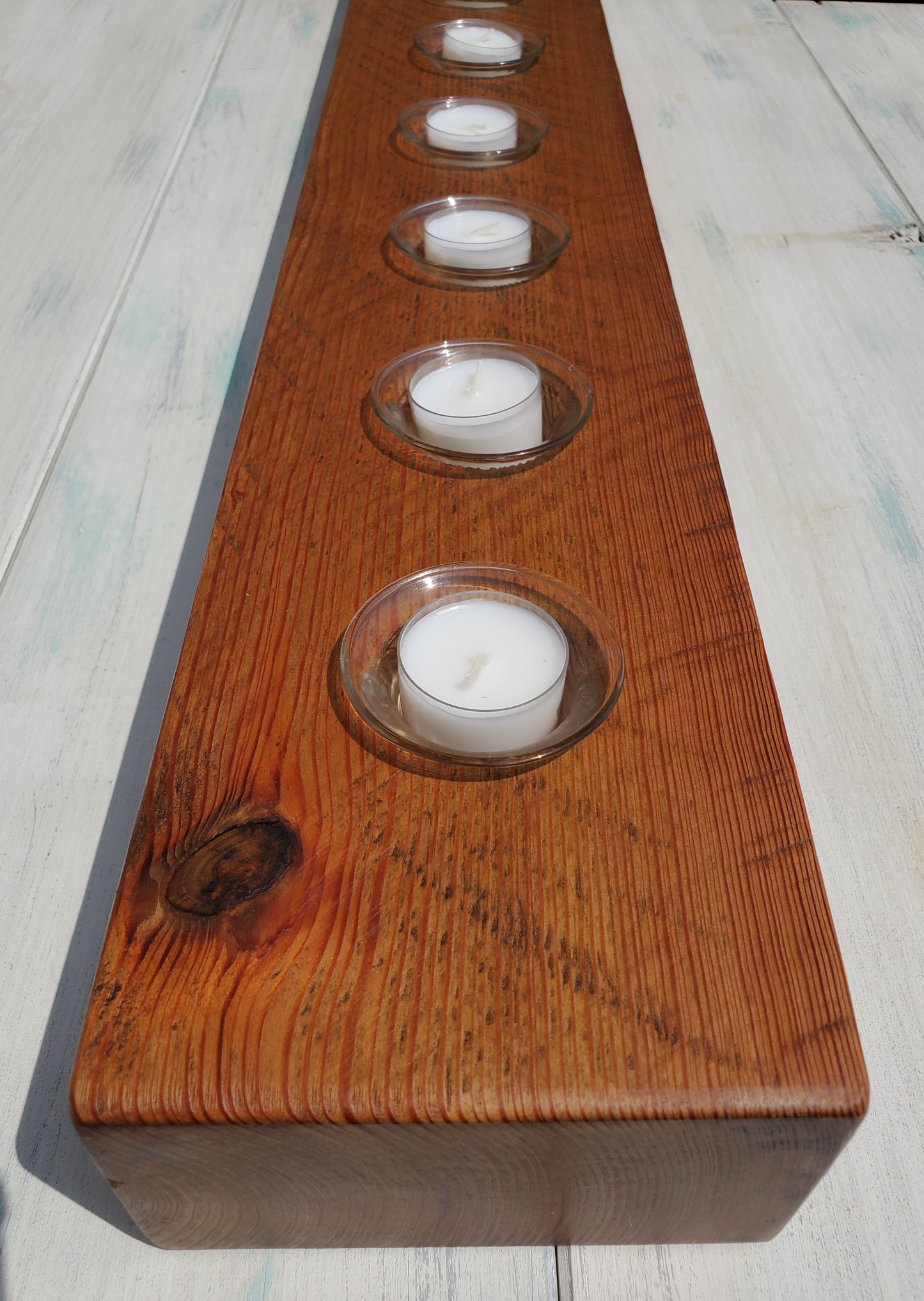 Reclaimed Heartpine Centerpiece Candle Holder