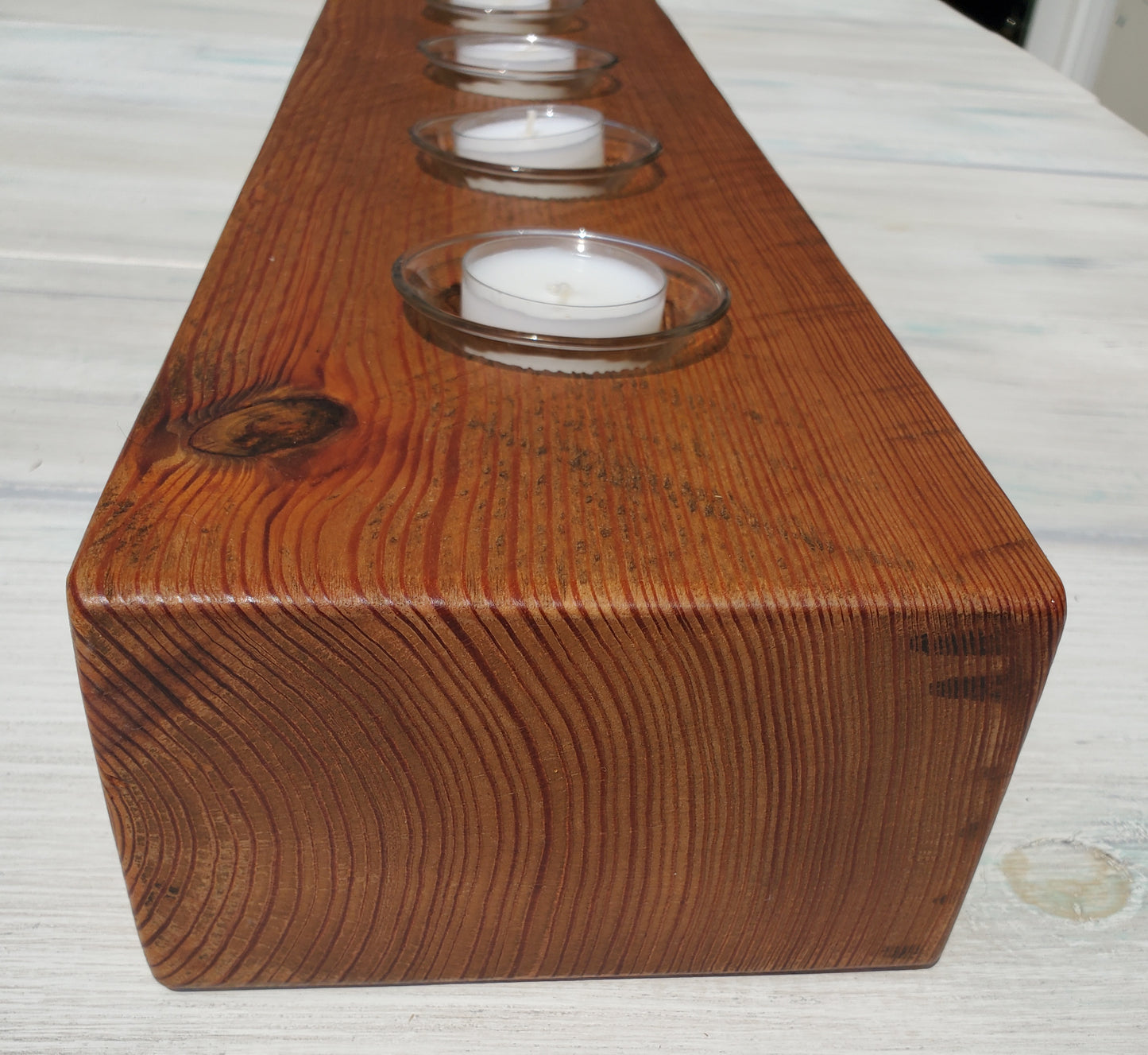 Reclaimed Heartpine Centerpiece Candle Holder