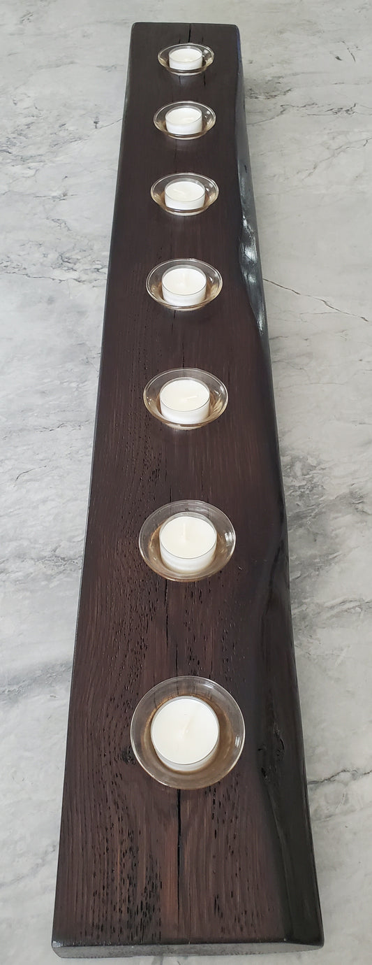 Reclaimed Oak Centerpiece Candle Holder