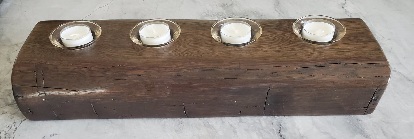 Reclaimed Oak Candle Holder