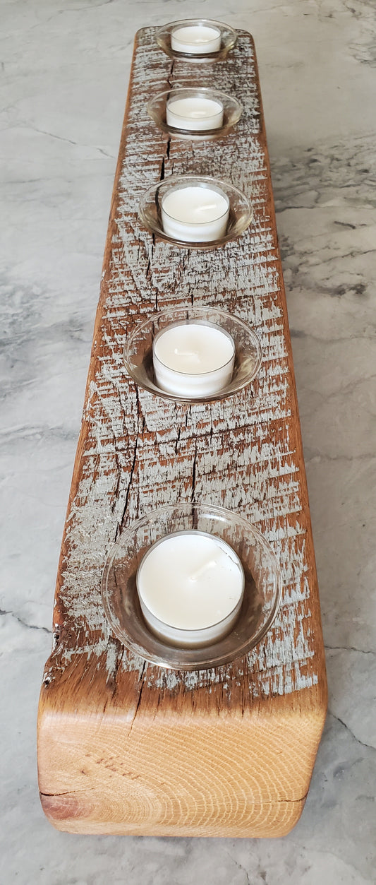 Reclaimed Oak Candle Holder