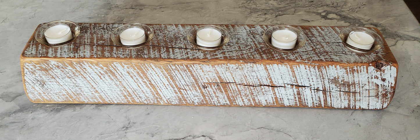 Reclaimed Oak Candle Holder